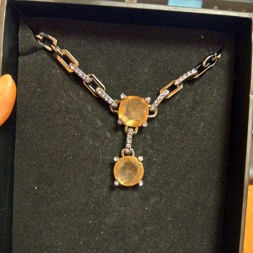 Noir Pendulum Necklace 15$